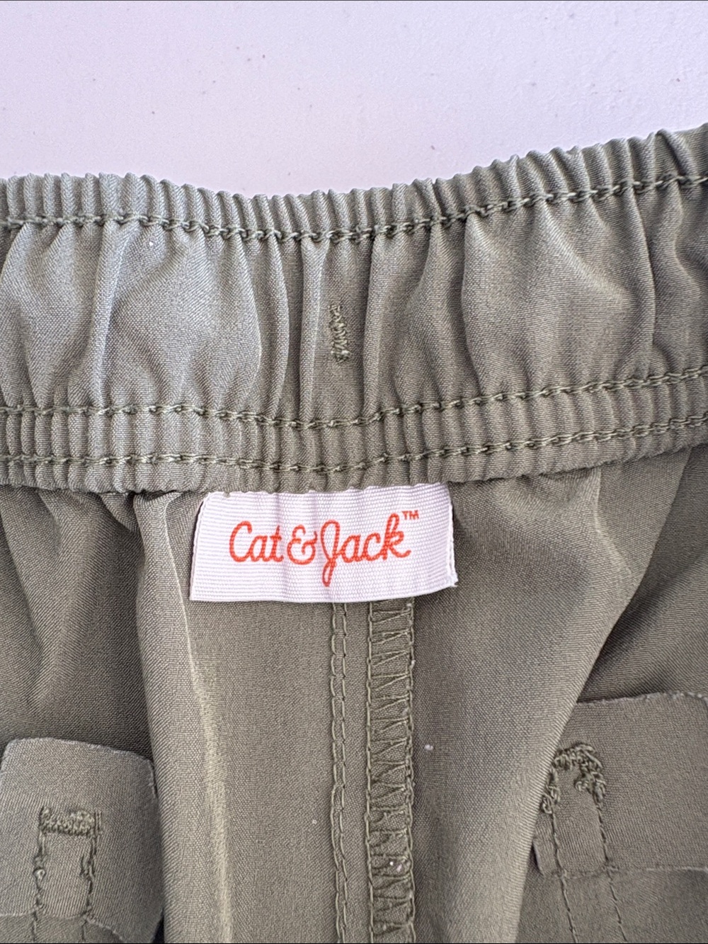 Cat & Jack Olive Green Cargo Shorts for Kids - Picture 2 of 3